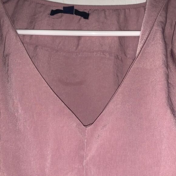 Gap Womens Pink V-Neck Sleeveless Tie Front Blouse L - Picture 4 of 7